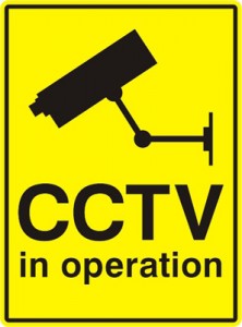 CCTV sign to make it more obvious that there is close circuit television installed